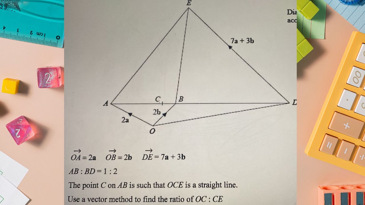 “IGCSE Edexcel Past Year Vectors Question: Step-by-Step Solution”